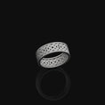 Load image into Gallery viewer, Celtic Knot Band Oxidized Finish