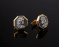 Load image into Gallery viewer, Gorgon Medusa Cufflinks, Rose gold