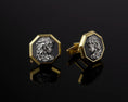 Load image into Gallery viewer, Gorgon Medusa Cufflinks, Gold