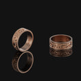 Load image into Gallery viewer, Floral Ring, Wedding Rose Gold Finish