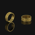 Load image into Gallery viewer, Floral Ring, Wedding Gold Finish