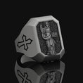 Bild in Galerie-Betrachter laden, Silver Saint Dominic Men Oxidized Finish