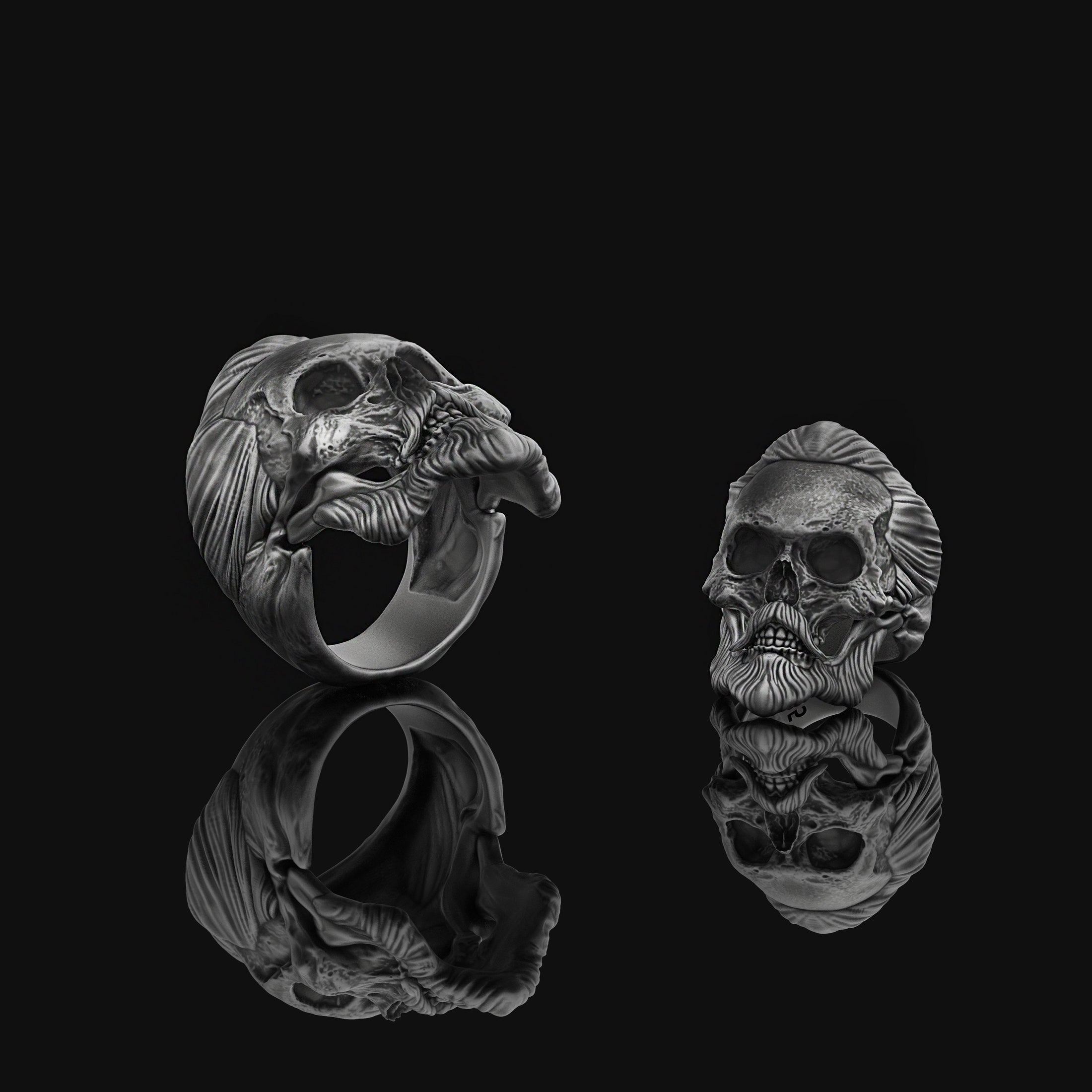 Skull Skeleton Bones Ring