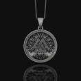 Bild in Galerie-Betrachter laden, Valknut Pendant Sterling Oxidized Finish
