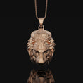 Load image into Gallery viewer, Leo Lion Head Necklace