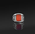 Load image into Gallery viewer, Gemstone Odin Ring, Tiger's eye
