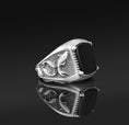 Load image into Gallery viewer, Men's Onyx Ring, Sterling Onyx