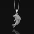Load image into Gallery viewer, Dolphin Necklace, Silver