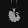 Load image into Gallery viewer, Silver Swan Necklace,
