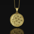 Bild in Galerie-Betrachter laden, Moon Necklace, Crescent Gold Finish
