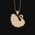 Load image into Gallery viewer, Silver Swan Necklace,