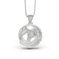 Load image into Gallery viewer, Silver Raven Necklace,