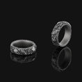 Load image into Gallery viewer, Skulls and Carps Band - Engravable Oxidized Finish
