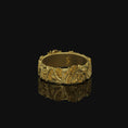 Bild in Galerie-Betrachter laden, Serpent Dragon Band - Engravable Gold Finish