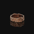 Bild in Galerie-Betrachter laden, Serpent Dragon Band - Engravable Rose Gold Finish