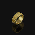 Load image into Gallery viewer, Foo Dog Band - Engravable Gold Finish