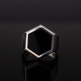 Load image into Gallery viewer, Hexagonal Gemstone Ring