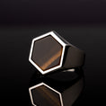 Load image into Gallery viewer, Hexagonal Gemstone Ring