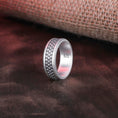 Load image into Gallery viewer, Fish Scales Band Oxidized Finish
