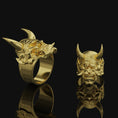Bild in Galerie-Betrachter laden, Oni Mask Ring
