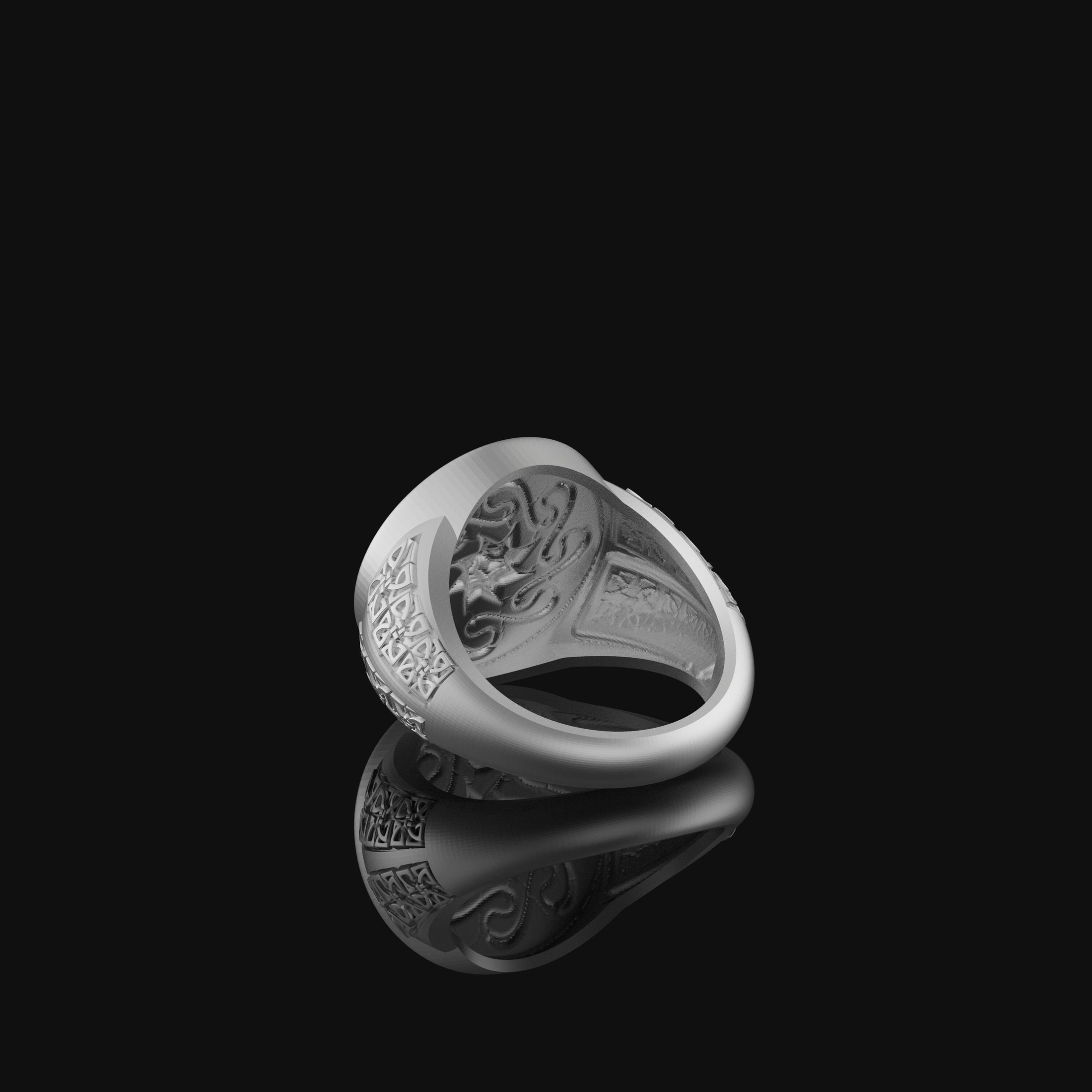 Celtic Motif Ring, Silver Celtic, Intricate Design, Historical Jewelry, Irish Heritage, Celtic Knot, Unique Gift, Traditional Celtic