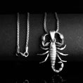 Load image into Gallery viewer, Scorpion Necklace, Scorpio Pendant, Zodiac Jewelry, Birth Sign Charm, Astrology Gift, Sting Pendant, Star Sign, October Gift, November Birth