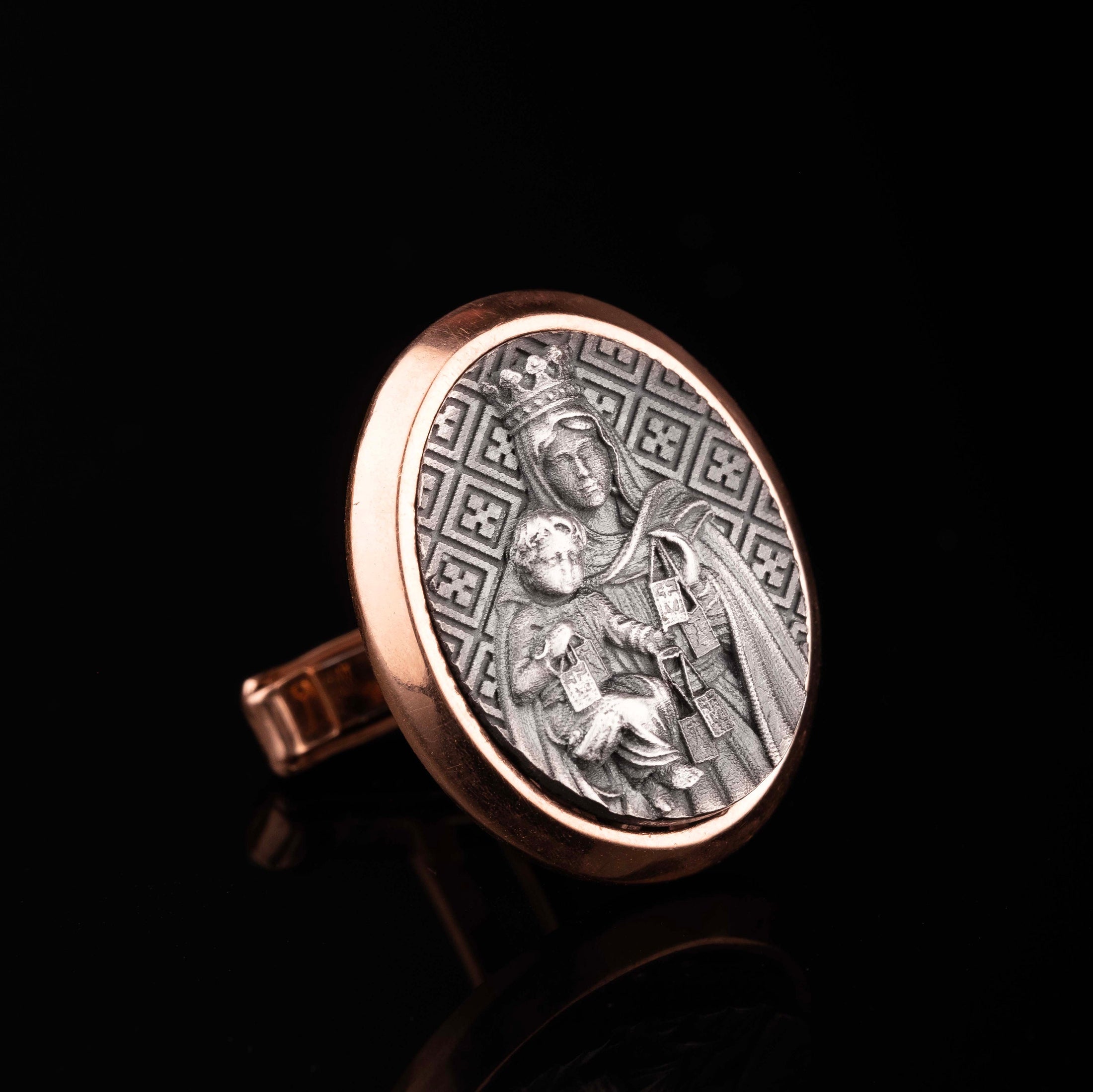 Miraculous Medal Religious Cufflinks
