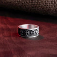 Load image into Gallery viewer, Gothic Cross Band - Engravable Oxidized Finish