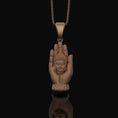 Load image into Gallery viewer, Buddha Necklace Rose Gold Matte