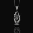 Load image into Gallery viewer, Buddha Necklace Oxidized Finish
