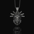 Load image into Gallery viewer, Statue Of New York Charm Oxidized Finish