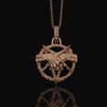 Load image into Gallery viewer, Bad Dream Catcher Pendant Rose Gold Finish