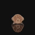 Load image into Gallery viewer, Silver Skyrim Dark Brotherhood Ring, Thieves Guild Emblem, 'We Know' Inscription, Elder Scrolls Inspired Skulls Band Rose Gold - Matte
