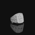Load image into Gallery viewer, Saint Dominic Silver Ring, Men's Cross Pattern Band, Religious Christian Jewelry, Spiritual Gift for Devotion & Faith