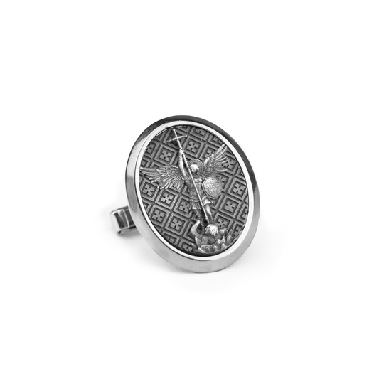 Archangel Michael Cufflinks - Angelios Jewelry