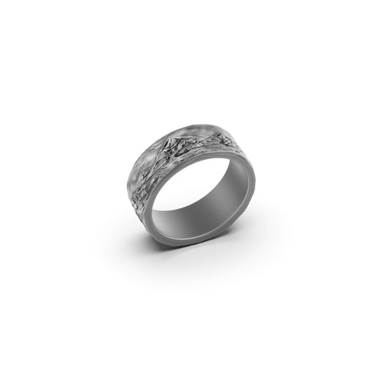 Mountain Engraved Band - Engravable - Angelios Jewelry