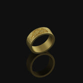 Savannah Lion Band Gold Finish