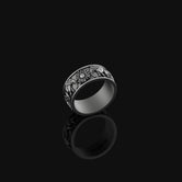 Elephant Band - Engravable Oxidized Finish