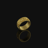 Elephant Band - Engravable Gold Finish