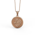 Load image into Gallery viewer, Gold Wolf Pendant - Engravable - Angelios Jewelry
