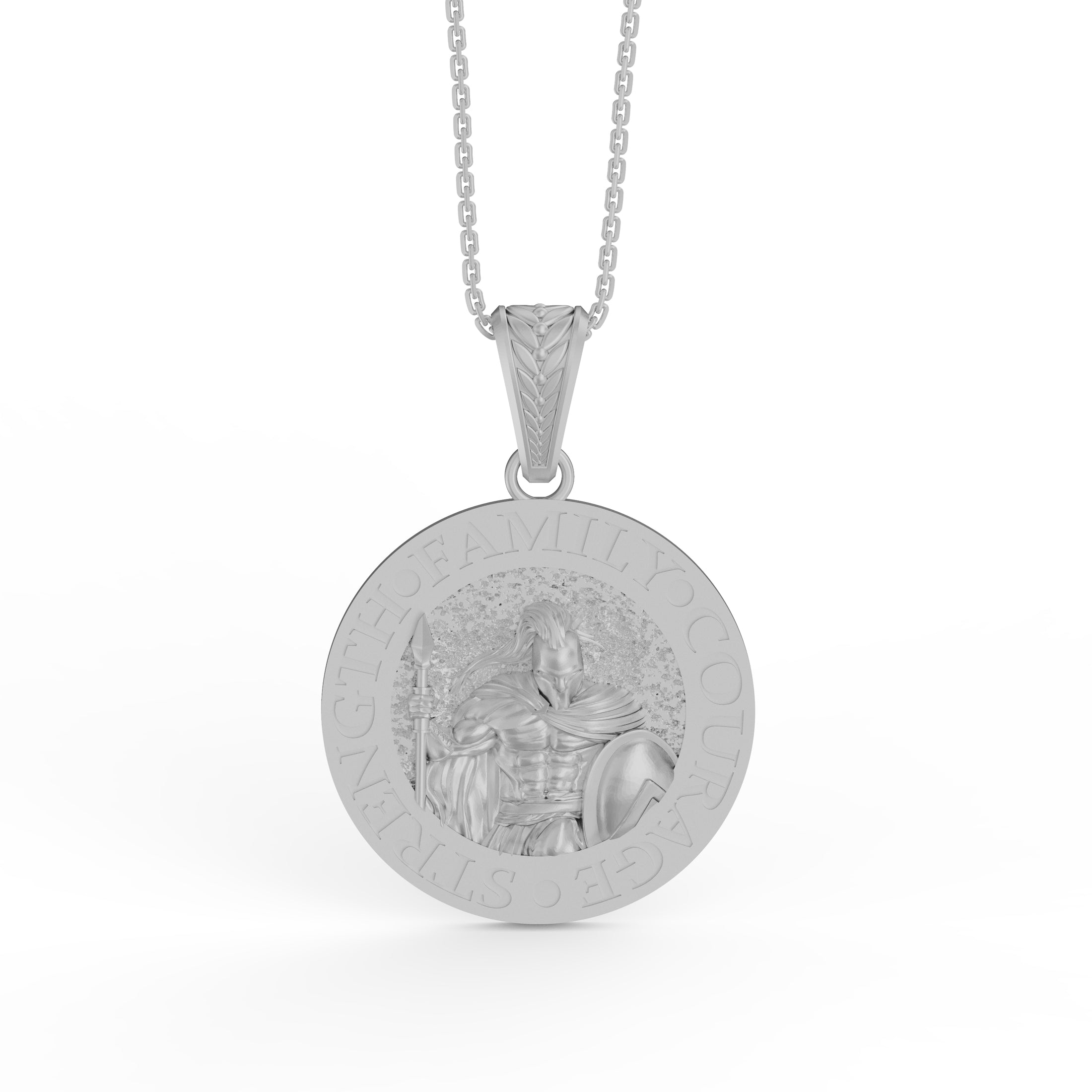 Gold Spartan Pendant - Engravable - Angelios Jewelry