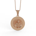 Load image into Gallery viewer, Gold Spartan Pendant - Engravable - Angelios Jewelry

