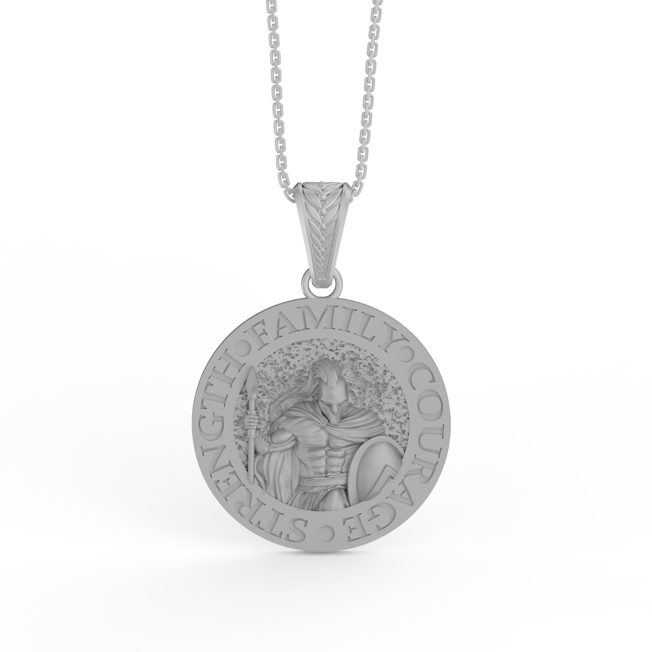 Gold Spartan Pendant - Engravable - Angelios Jewelry