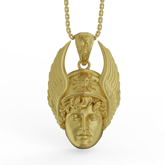 Gold Hermes Pendant - Angelios Jewelry
