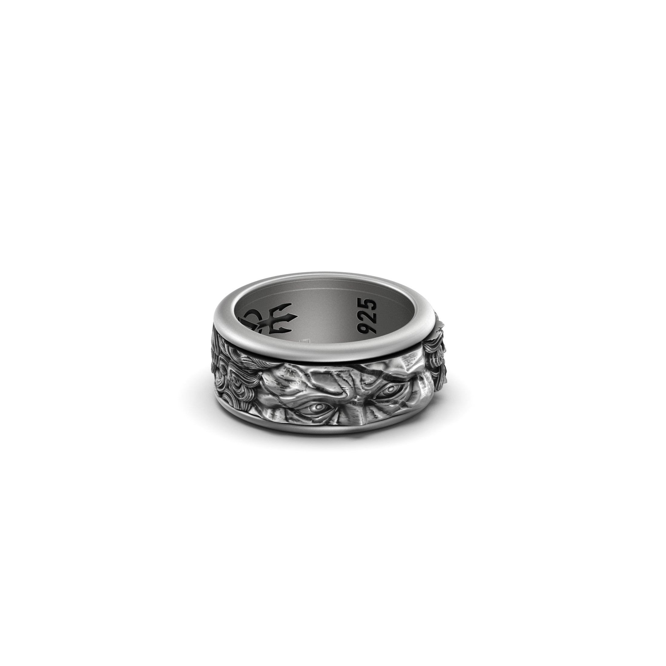 Rotating Michelangelo's Moses Band - Engravable - Angelios Jewelry