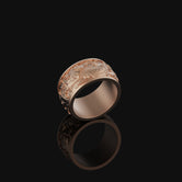 Carp Waves Band - Engravable Rose Gold Finish