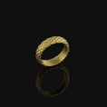 Load image into Gallery viewer, Snake Skin Band Gold Finish
