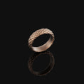 Load image into Gallery viewer, Snake Skin Band Rose Gold Finish
