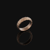 Snake Skin Band Rose Gold Finish