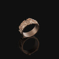 Load image into Gallery viewer, Elephants in Savannah Band Rose Gold Finish
